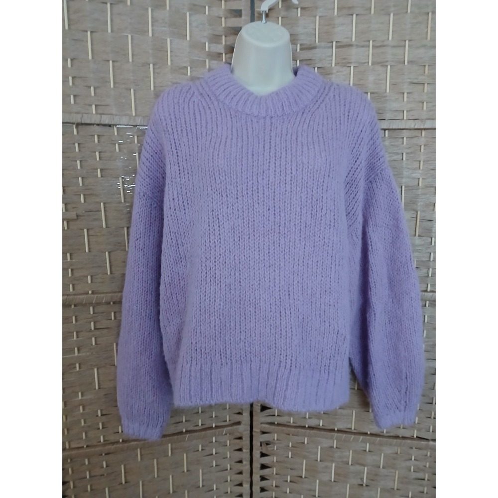 Stockholm Atelier & Other Stories Wool Alpaca Sweater Sz S Lavender Oversized